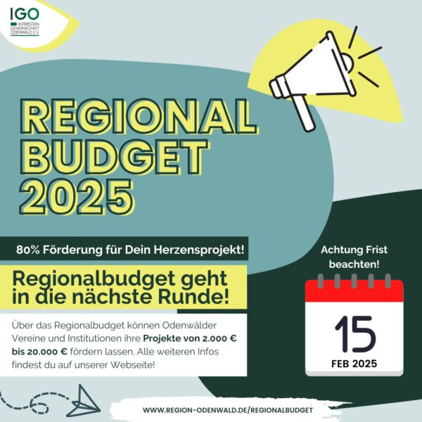 Projektaufruf Regionalbudget 2025